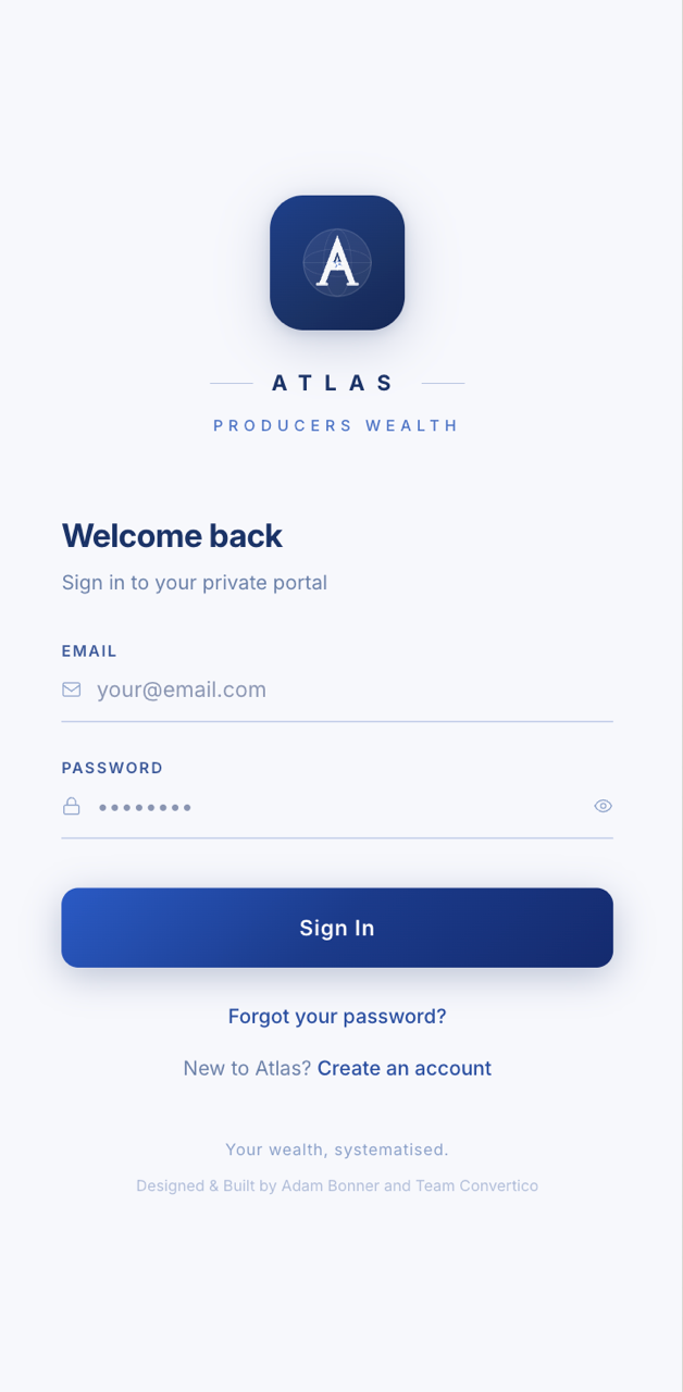 Atlas app login